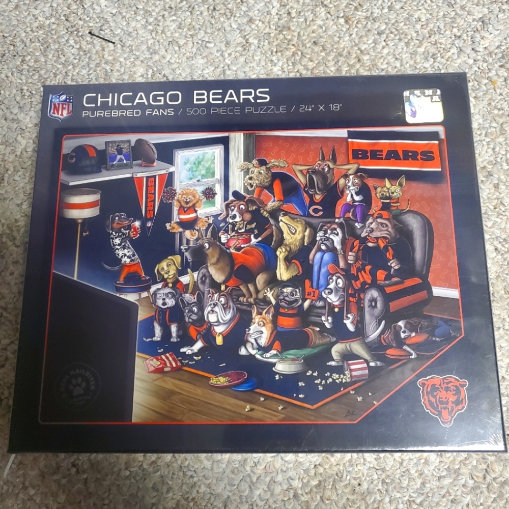 Brand new Chicago Bears 500pc puzzle